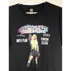 Avril Lavigne 2025 Greatest Hits Tour‎ T-Shirt Black Graphic Band Tee M